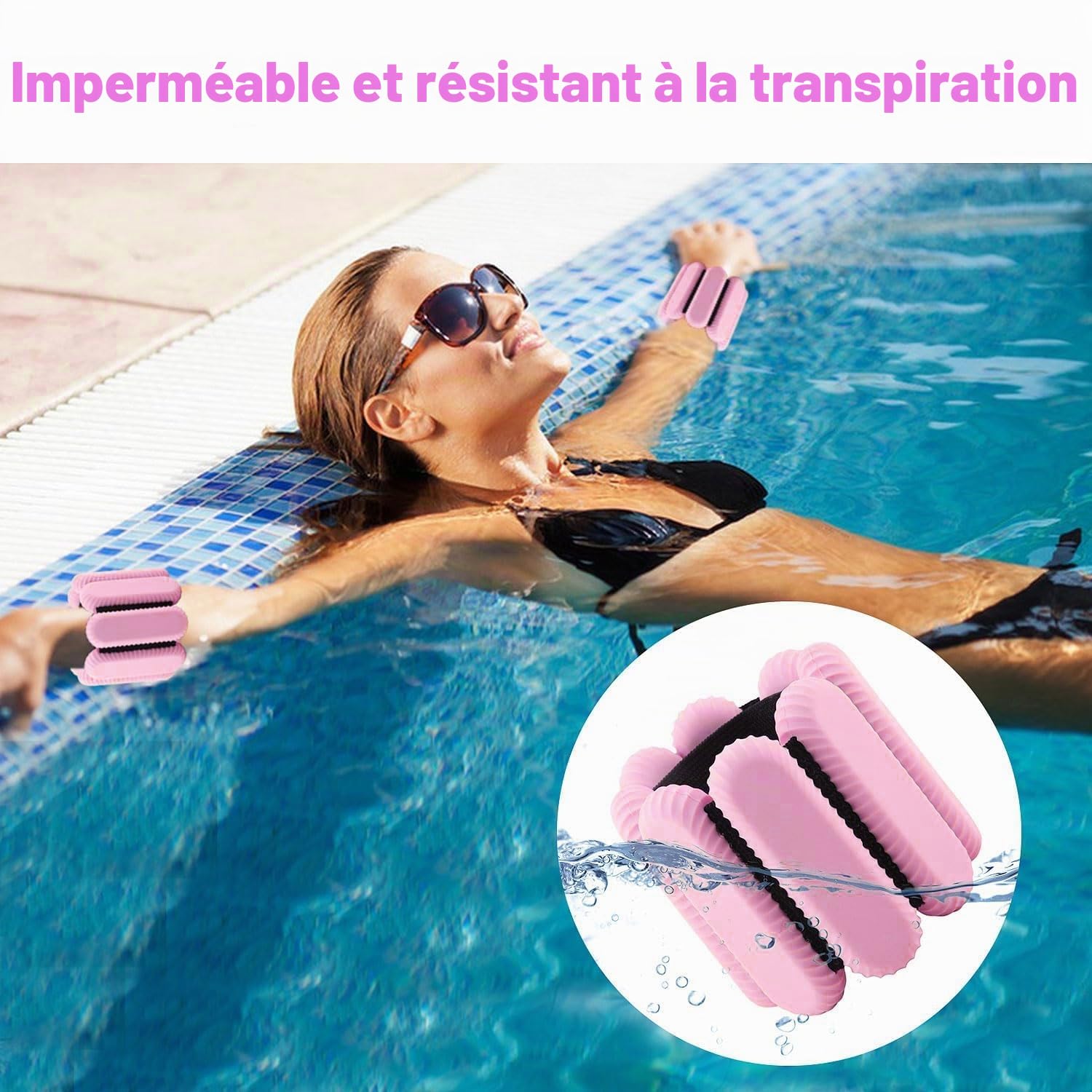 2 PCS Poids de Poignet réglables Poids de Cheville pour Exercice Marche Jogging Yoga aérobic Pilates Bracelet de Poids Bracelet de Remise en Forme