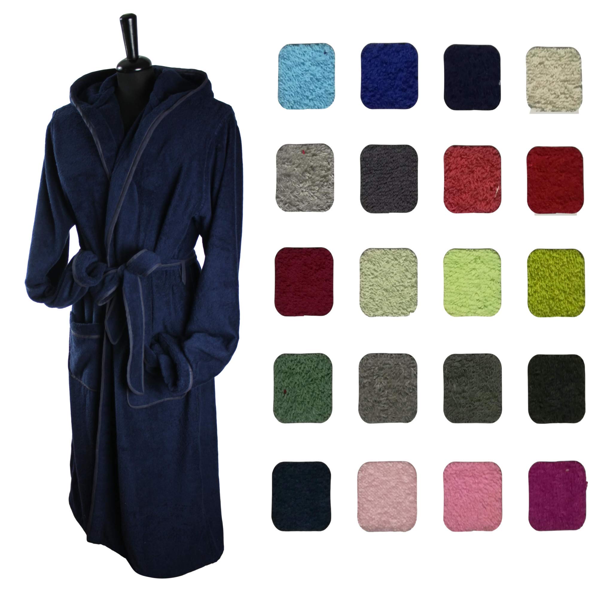 RICAMI FIORENTINI BALDI Accappatoio con Iniziale. Spugna di Cotone 100% 450 gr/mq. Prodotto Sartoriale di Alta qualità. Misure Personalizzabili. Scegli Il Colore e Il Modello. Taglia XL.