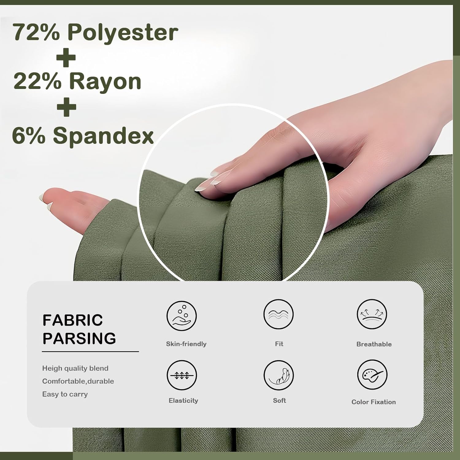 Scrubs Set for Women,Soft Stretch Jumpsuit & Jogger with Multi Pocket for Nurse Esthetician Workwear - Image 4