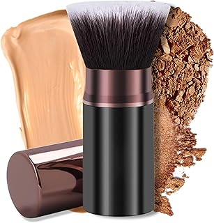 Brocha de maquillaje retráctil, cepillo de ma...