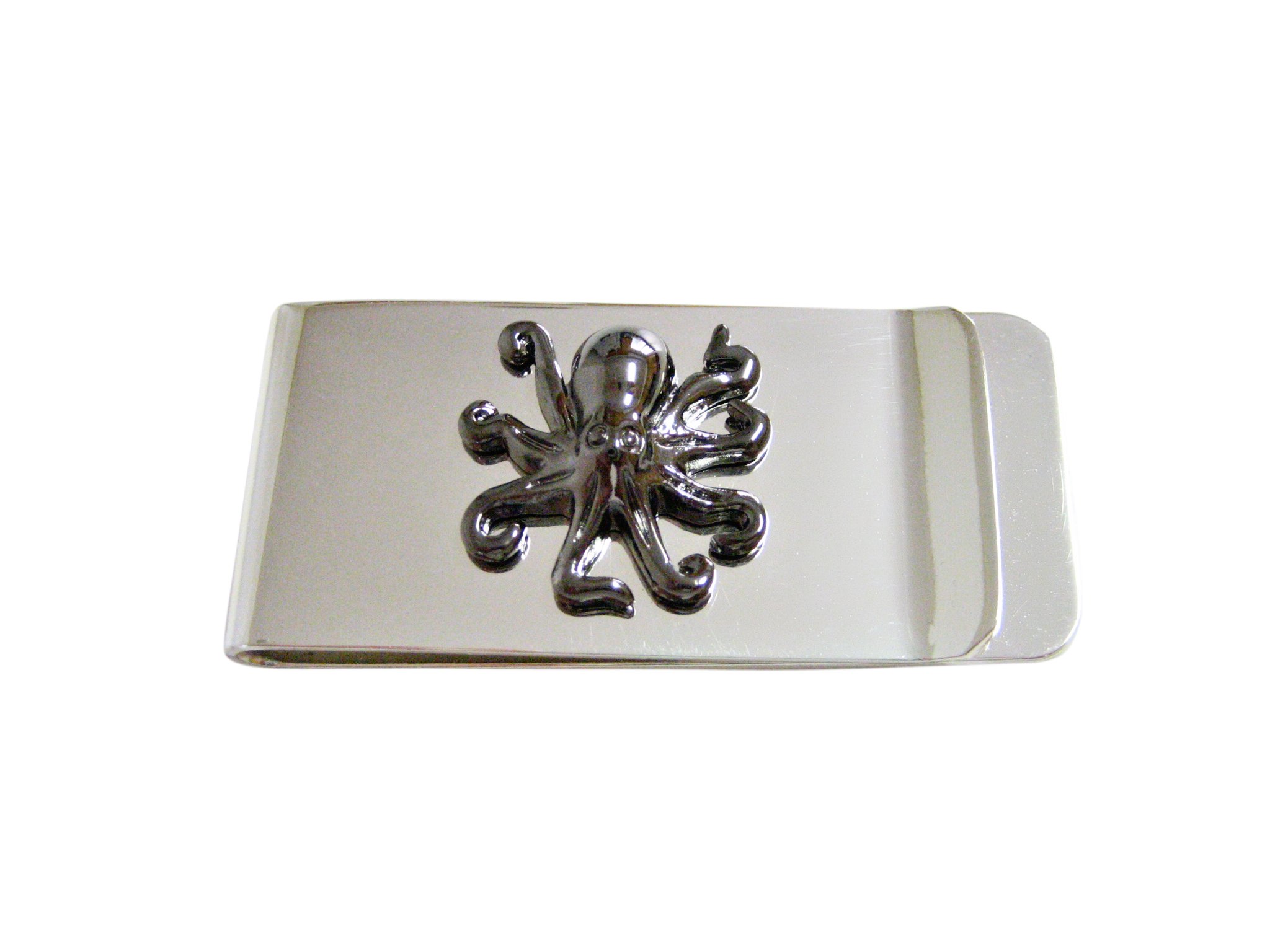 kiola designs Gunmetal Toned Octopus Money Clip, NA-picture-53