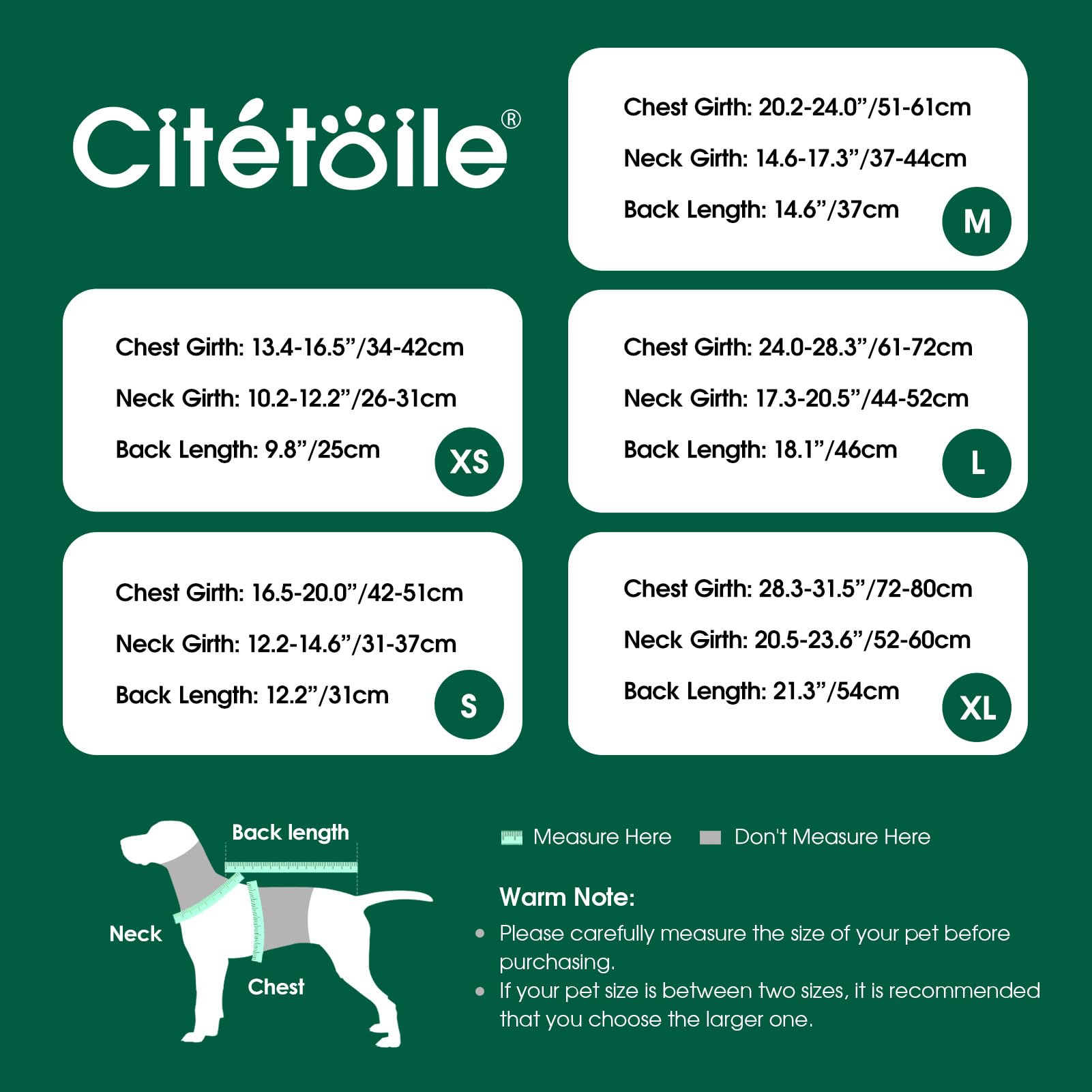 CITÉTOILE Cappotto Invernale per Cani - Giubbotto Termico con Pile, Gilet Antivento per Taglie Piccole/Medie/Grandi, Cappotto Classico a Quadri con Foro per Imbracatura, verde L