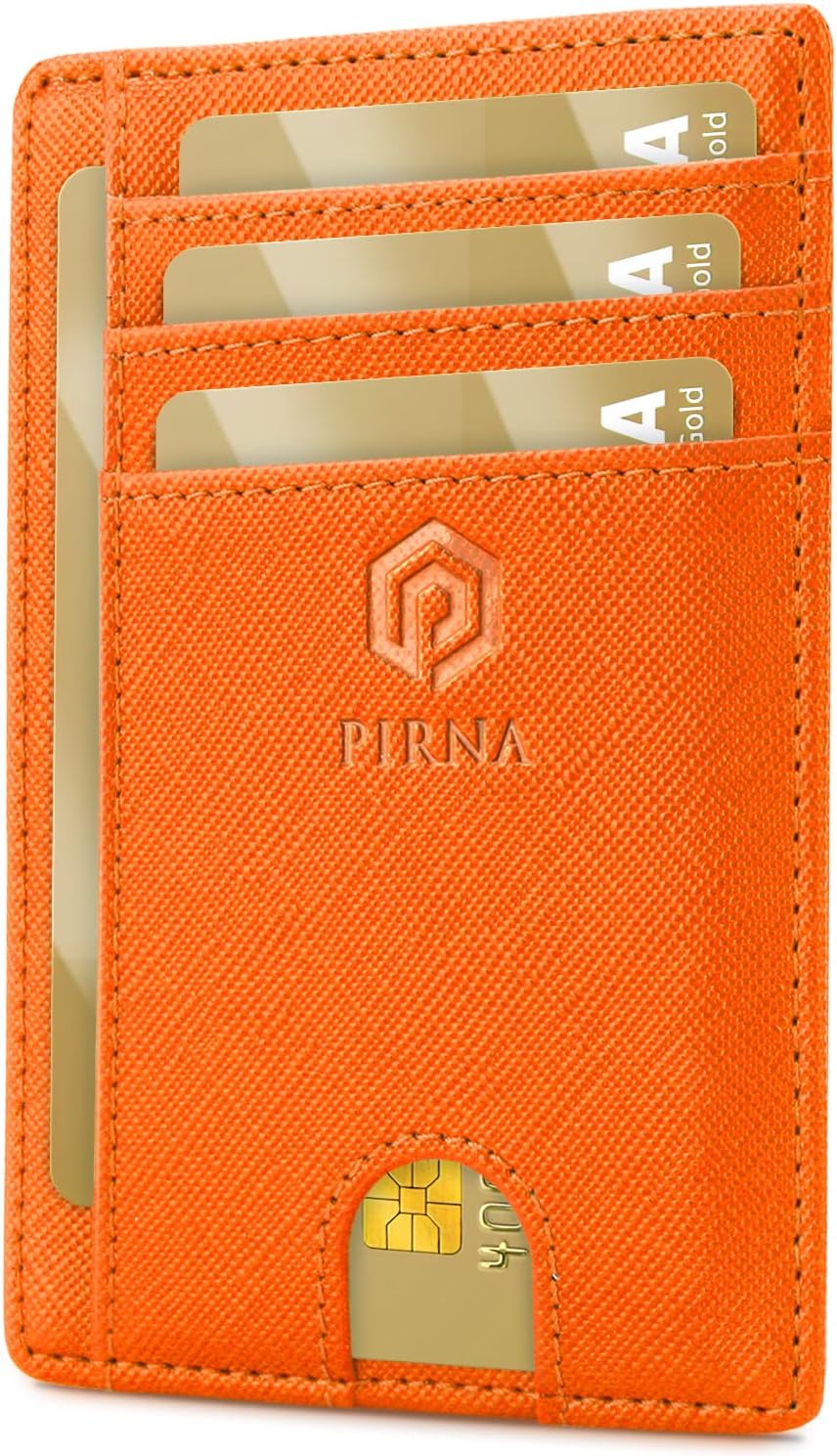 Slanke Portemonnee voor Heren | RFID-Blokkerende Minimalistische Kaarthouder voor Heren en Dames met Geschenkdoos, Slim Wallet Card Holder - Groen Bos