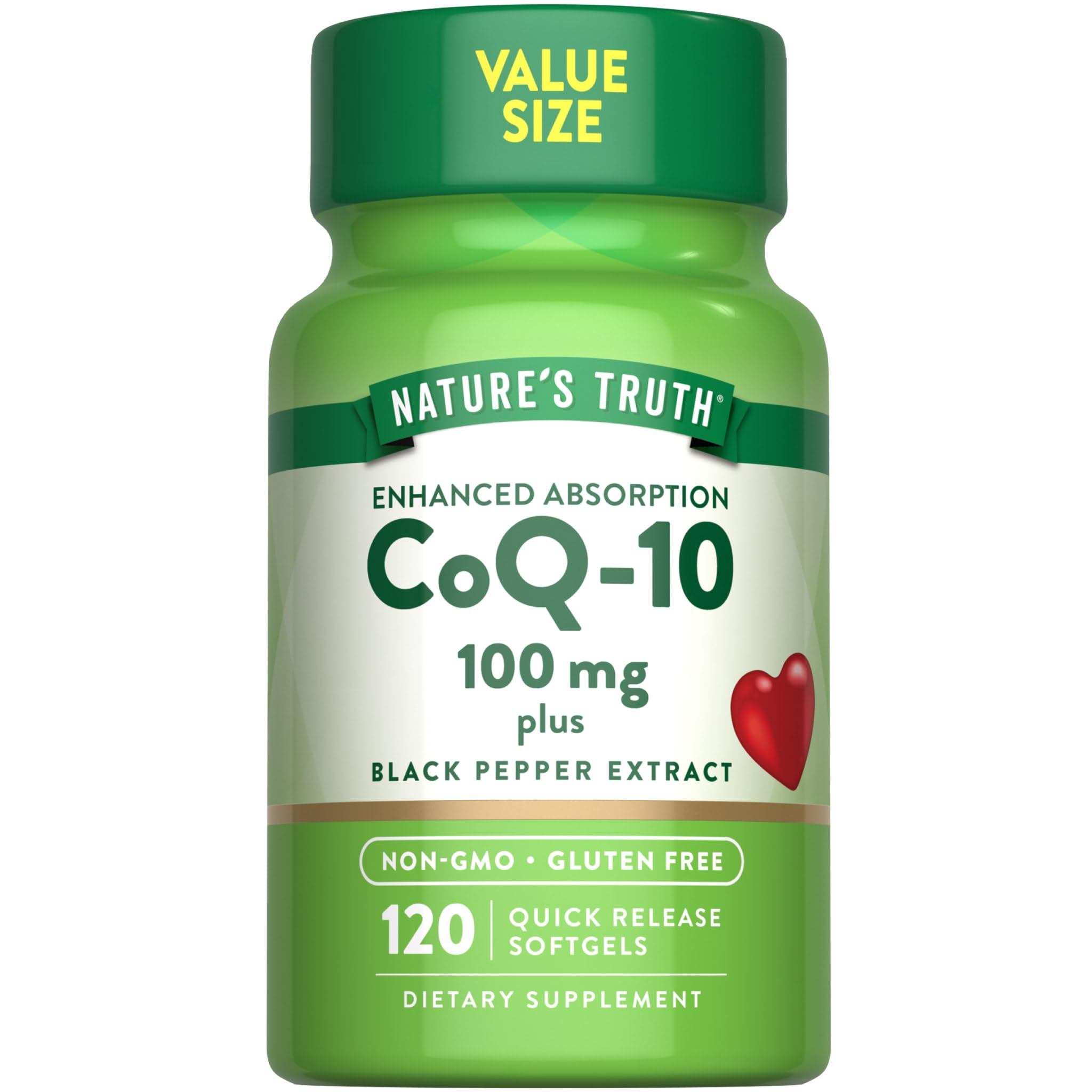 Nature's Truth CoQ10 100mg | 120 Softgels | High Absorption