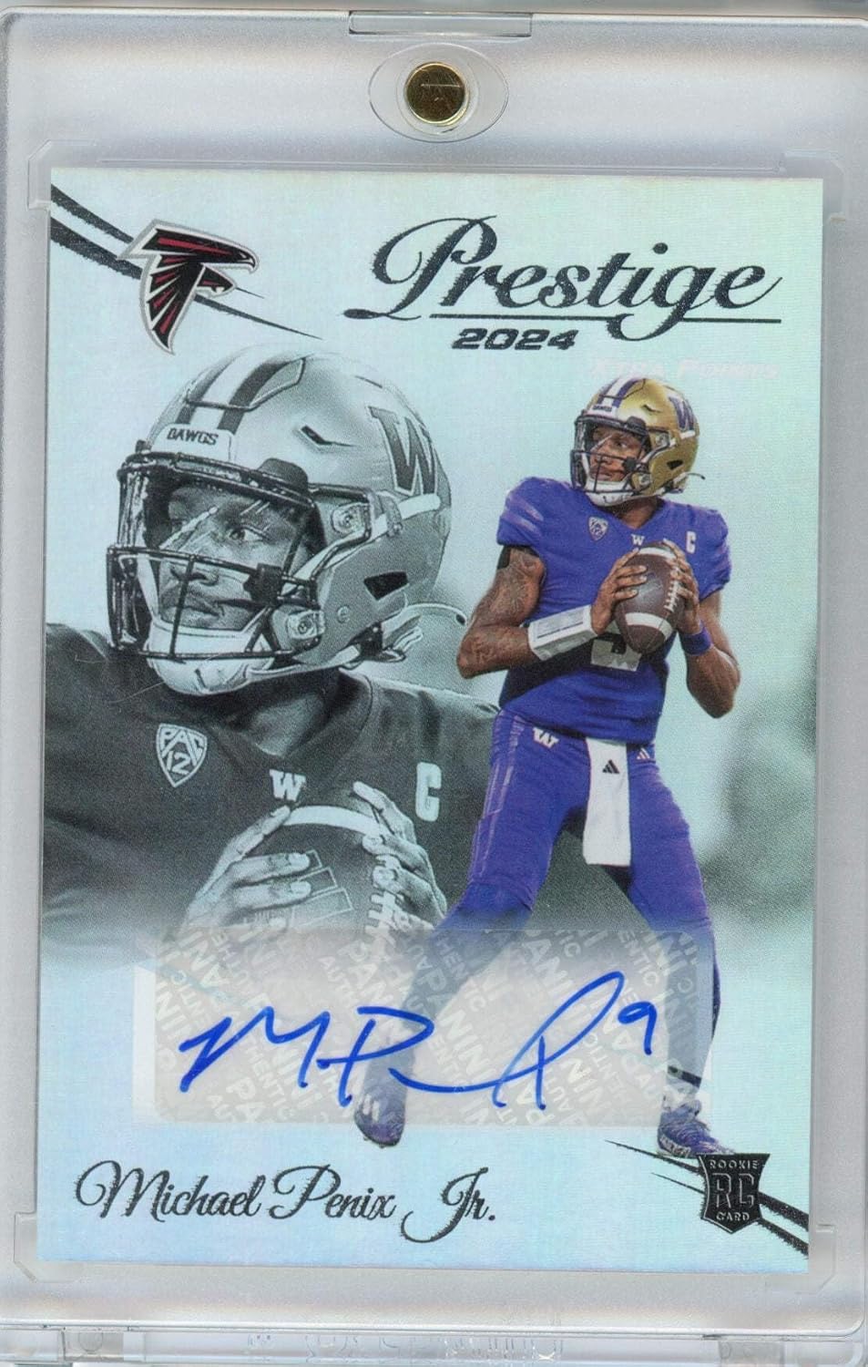 2024 Panini Prestige Michael Penix Jr #335 Xtra Points Auto Rookie RC Football Card