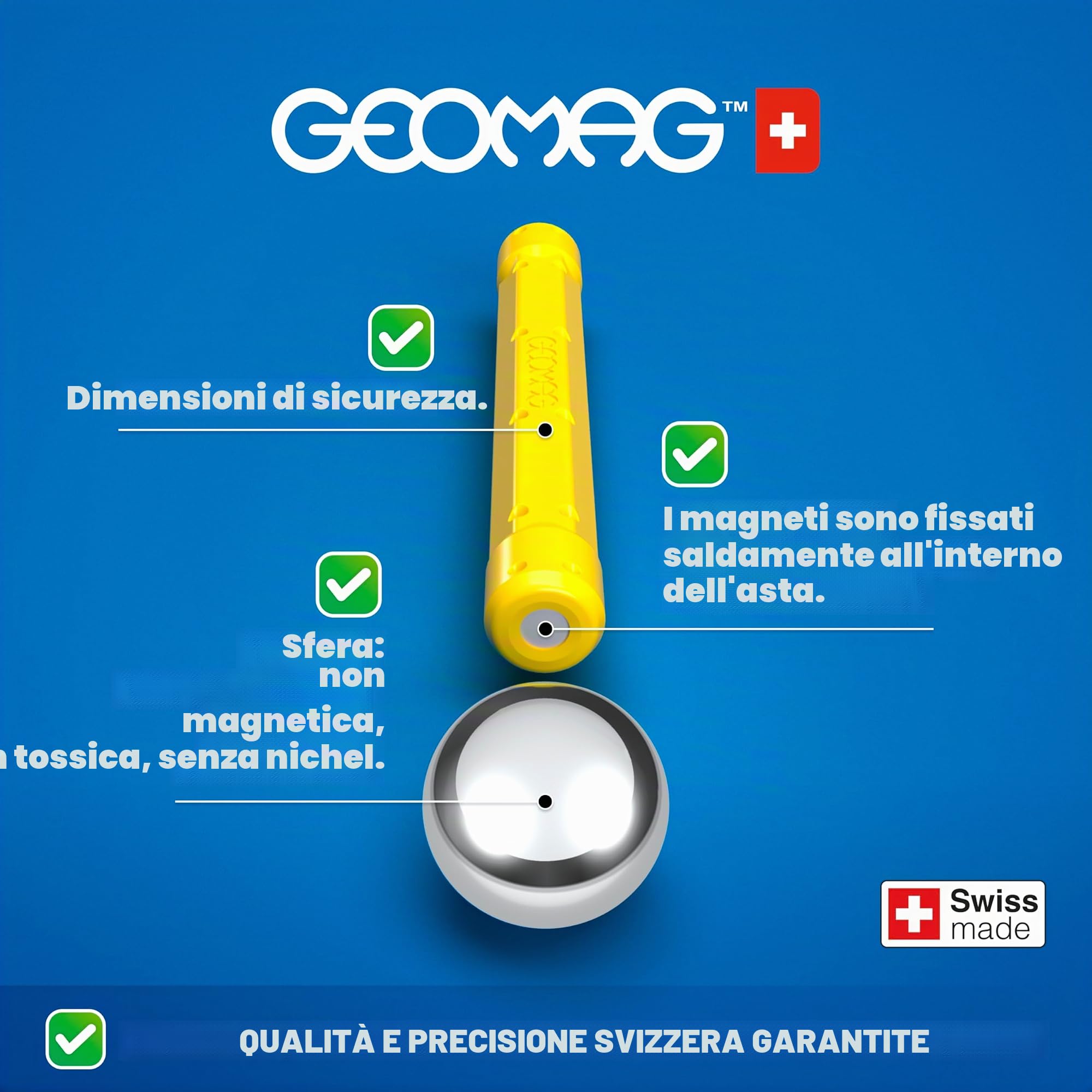 Geomag, Glow Recycled, Costruzioni Magnetiche Effetto Glow, Barrette Magnetiche che si Illuminano al Buio, Confezione da 142 Pezzi, Plastica 100% Riciclata