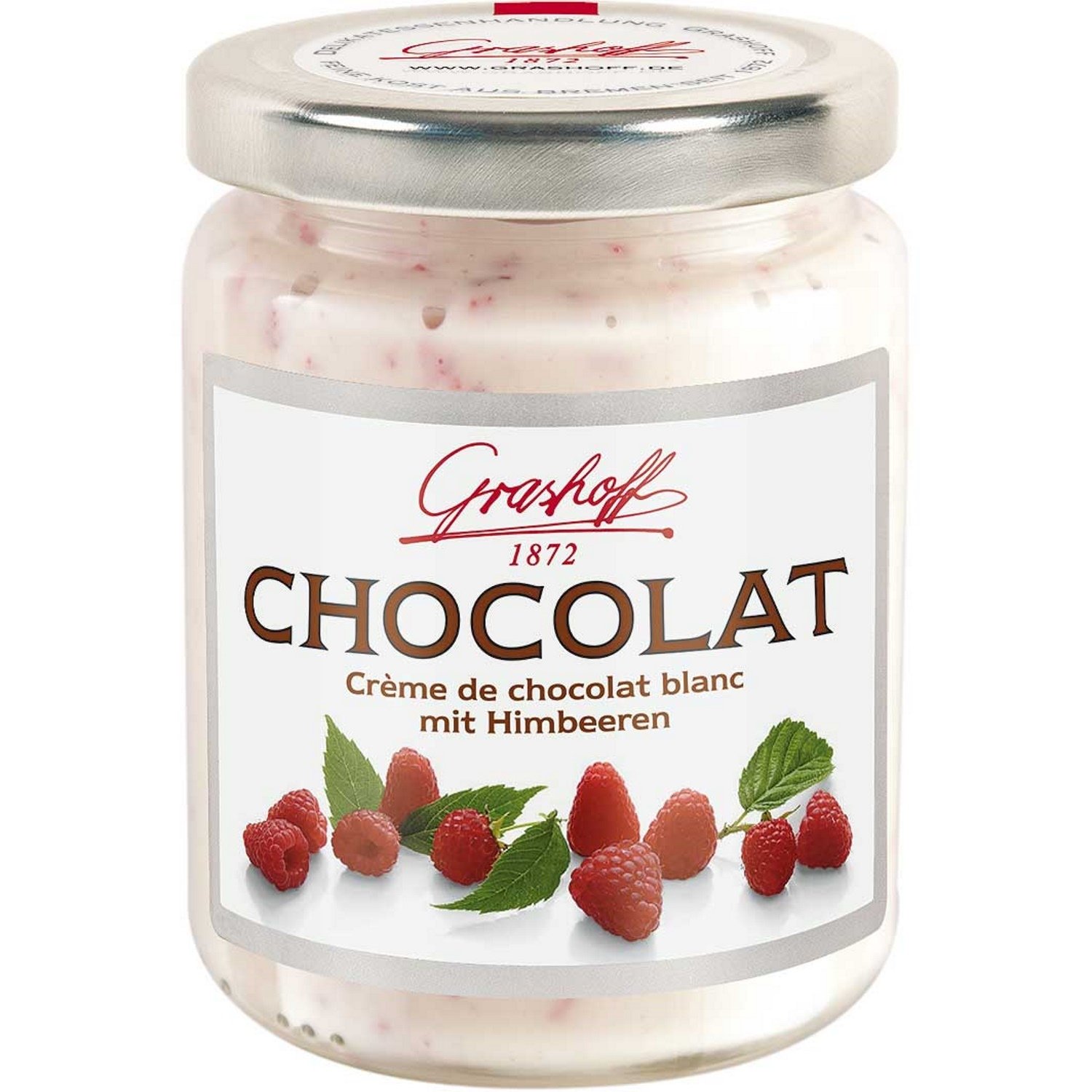 Chocolate Spread White with Raspberry 250 gr. - Grashoff 1872