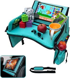 Bold Route Kids Travel Tray - Car Essentials, Car Organizer, Toddler Car seat Tray For Road trip, Kids Car Must Haves The Toddler Car Organizer For Backseat, Toddler Travel Essential For Airplane Trip