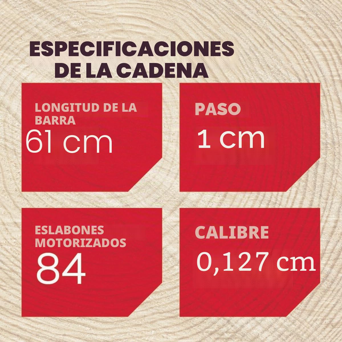 Oregon B84 - Cadena de motosierra profesional de cincel completo para barra de 24 pulgadas, 84 eslabones de transmisión, calibre de 0.50 pulgadas, paso de 3/8 pulgadas, 72EXL, se adapta a Husqvarna,
