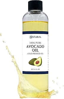 Zatural 100% Avocado Oil Pure Natural without Additives, Clean, Cold Pressed, Non-GMO, Vegan: For Cooking, Frying, Baking and for Sauces, Dressings, Marinades, Salads (8 Ounce)