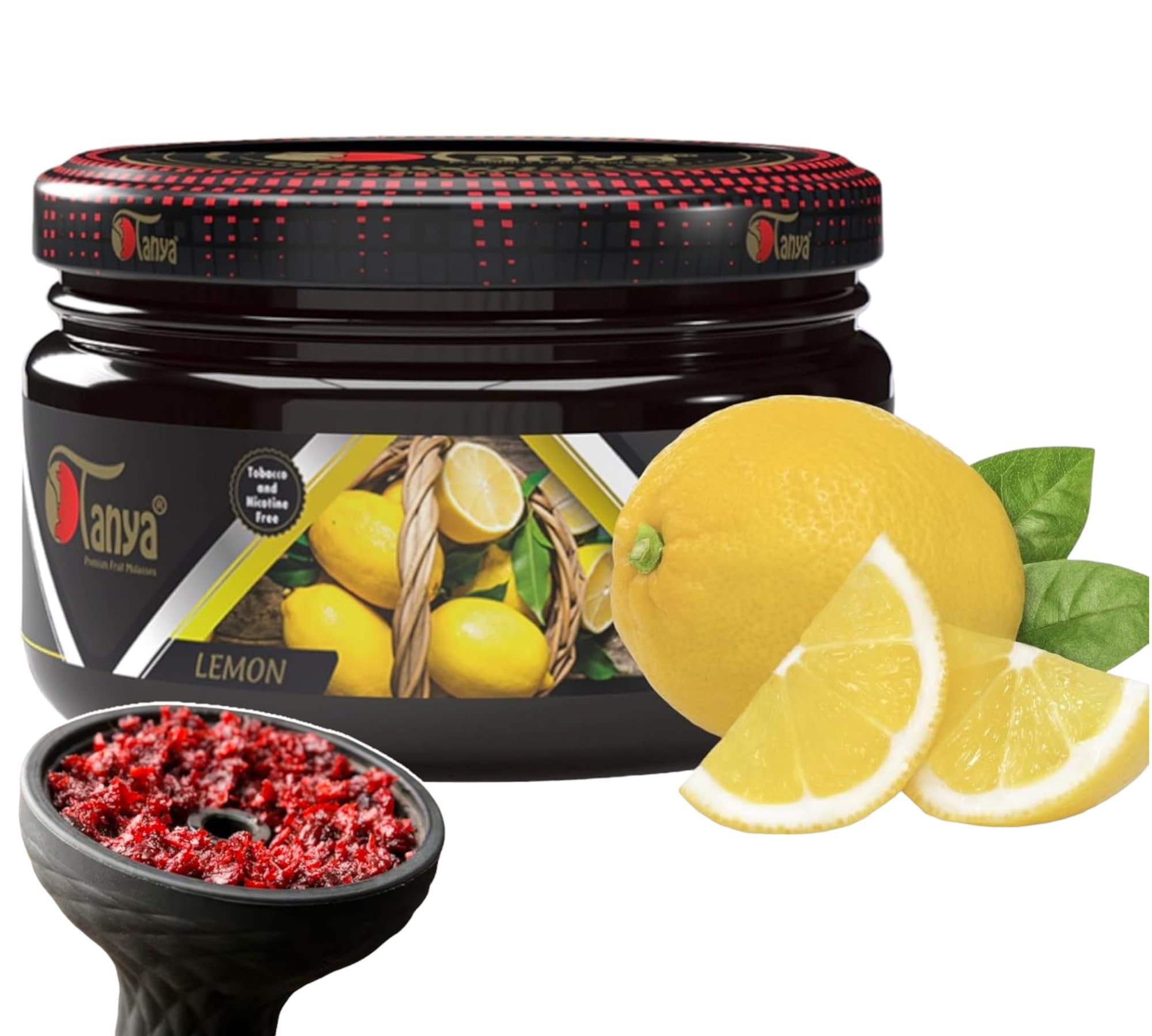 Tanya Herbal 100 Nicotine And Tobacco Free Shisha Hookah Flavors 250G Bag Lemon