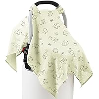 Vista 10 de Funda de asiento de automóvil 100% muselina de algodón para bebé, cubierta de toldo para asiento de automóvil, fundas de ajuste universal para niños