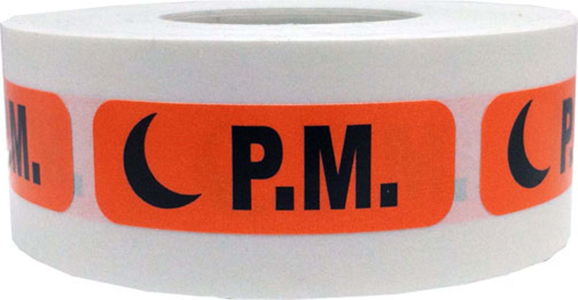 Orange with Black PM Medical Healthcare Stickers – 0.5 x 1.5 Inch Adhesive Labels, 500 Total Stickers Per Roll for Hospitals, Clinics, Laboratories,