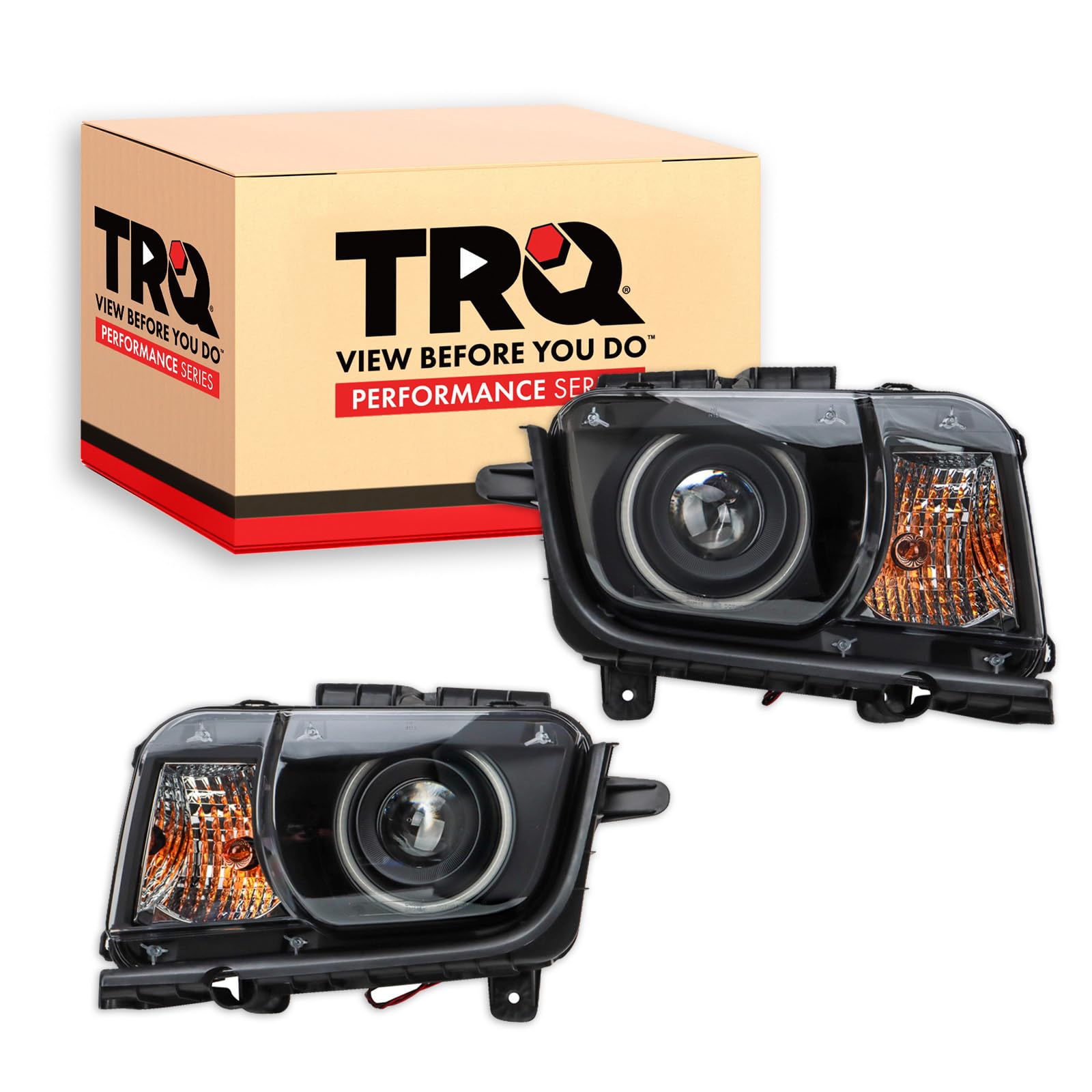 TRQ Headlight Assembly Set Driver & Passenger Side FO2502153 FO2503153 Compatible with 97-07 Ford — view 26