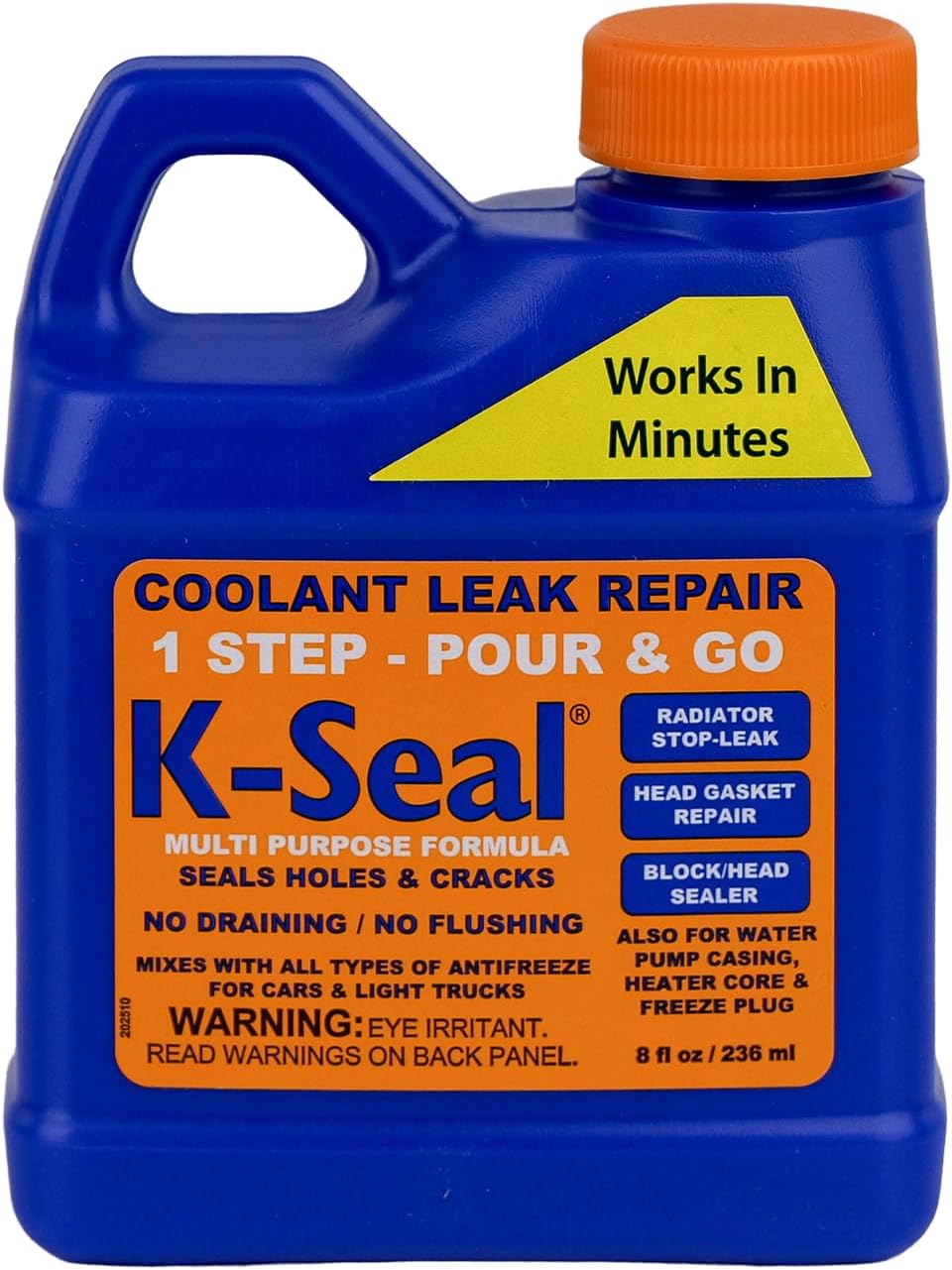 ST5501 Multi-Purpose One Step Permanent Coolant Leak Repair, 8oz, Pour and Go, Mixes with All Antifreeze, No Flushing Required