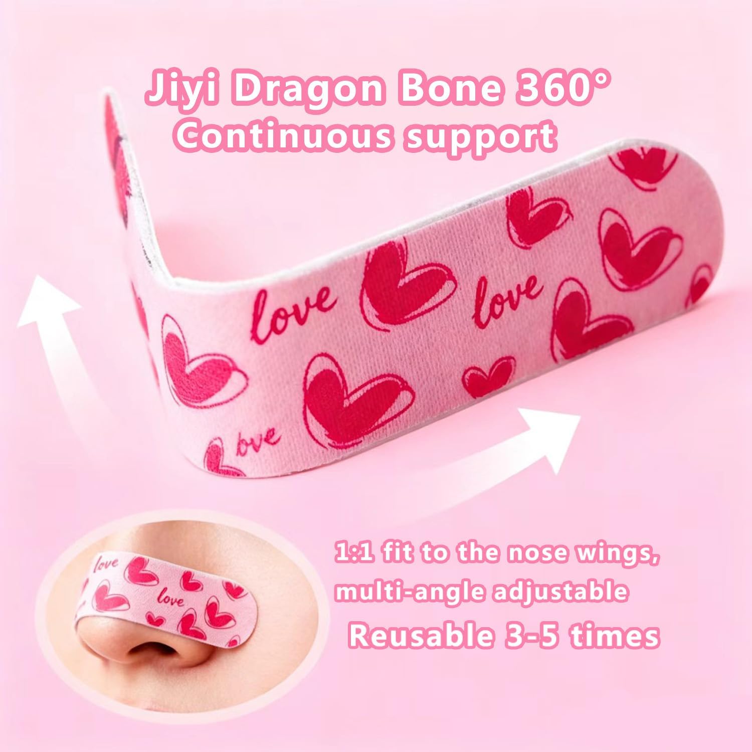 Nose Lift Tape,Nose Wing and Bridge Shaping Stickers with 6D Memory Keel, Freely Shape Your Nose, Fits Comfortably, Facial Contour Beauty Tool, Aesthetic Beauty Support Tapes for Daily Use Care image 4
