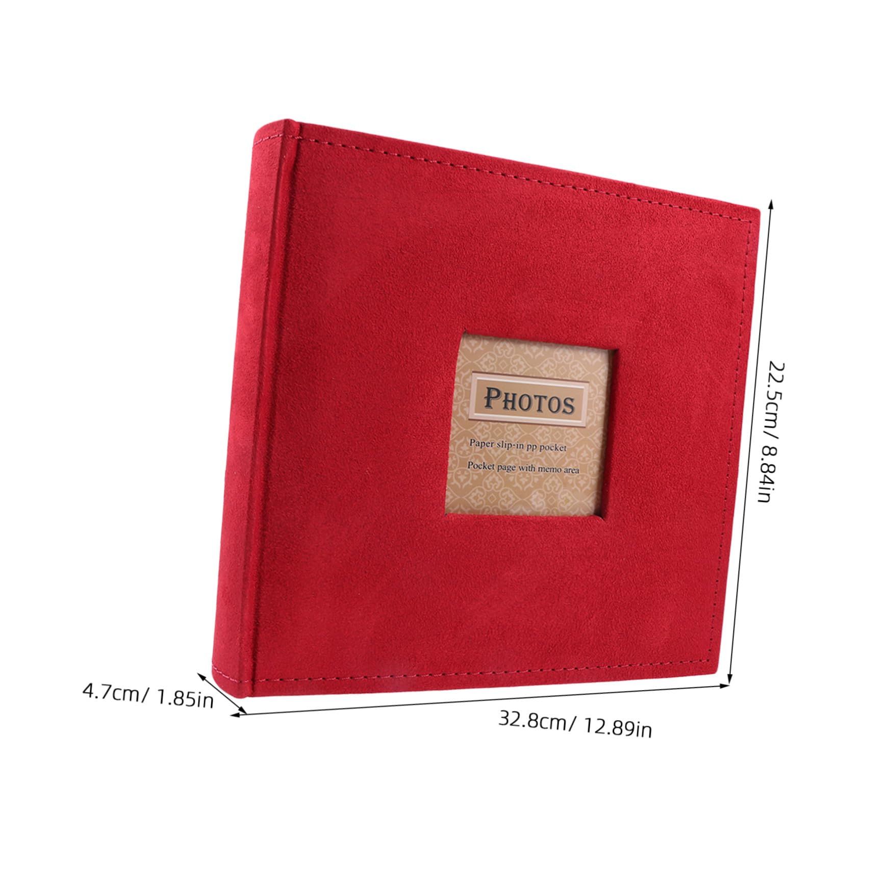 Cabilock Álbum de Fotos para Niños Y Niñas 4r 6 Pulgadas 300 Hojas Rojo para Álbumes de Recortes Infantiles