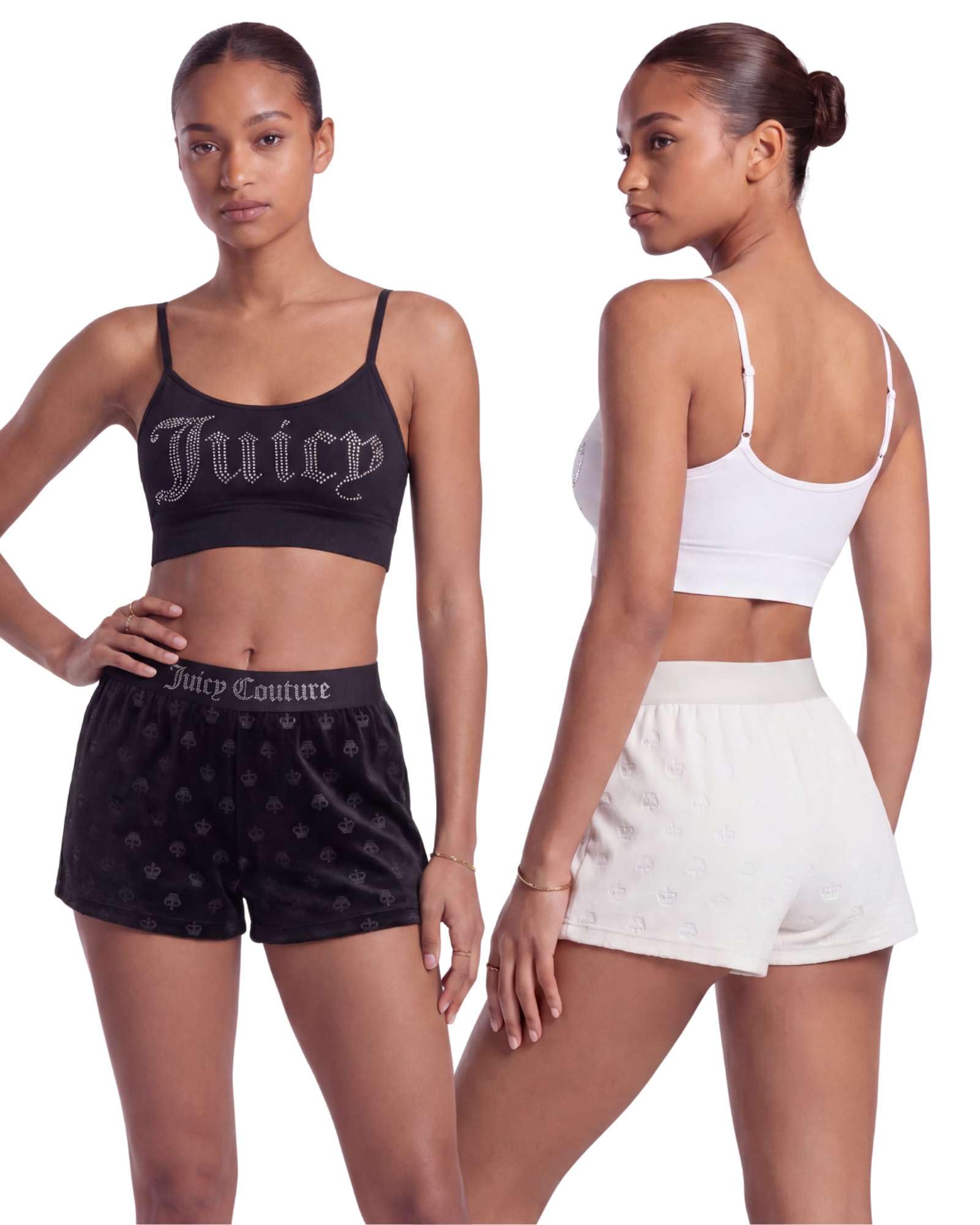 Juicy Couture Women's Velvet Fleece Pajama Shorts, Designer Sleep and Lounge Shorts for Women