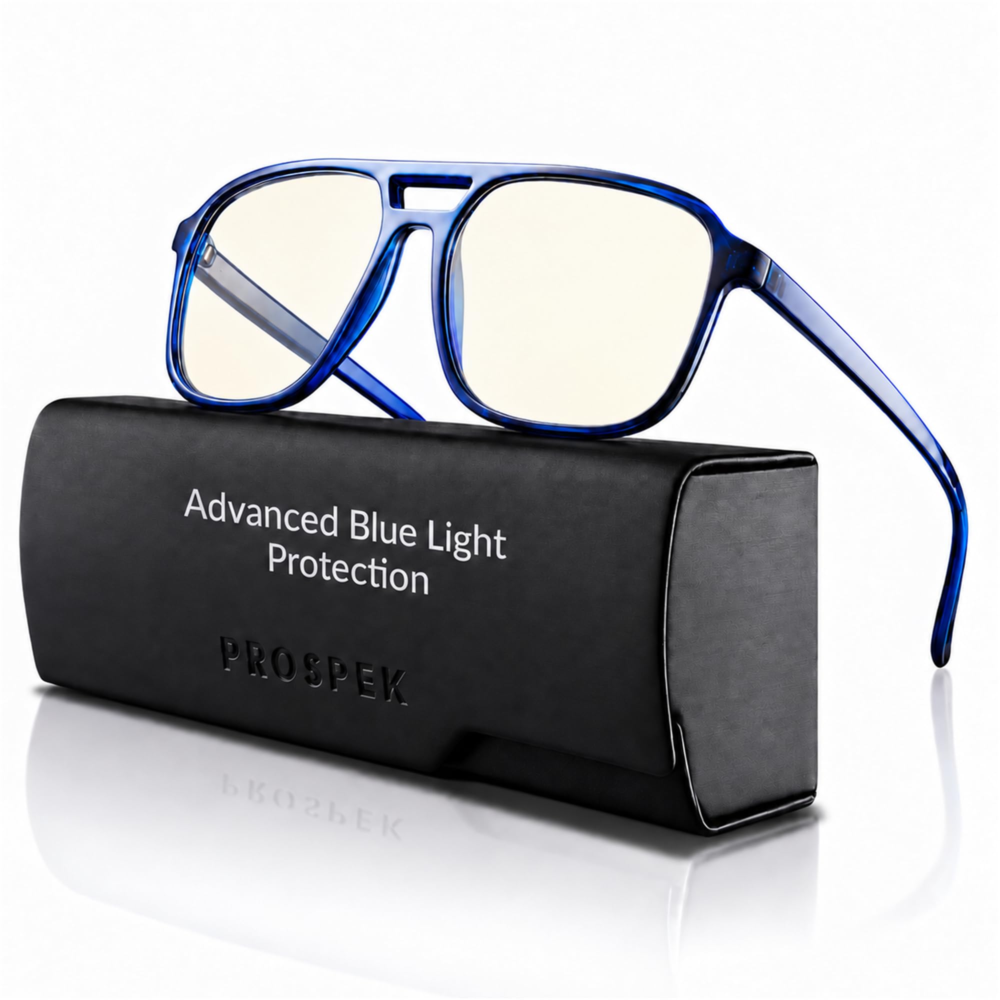PROSPEK Blue Light Glasses for Men Women, Computer Readers, Anti Glare