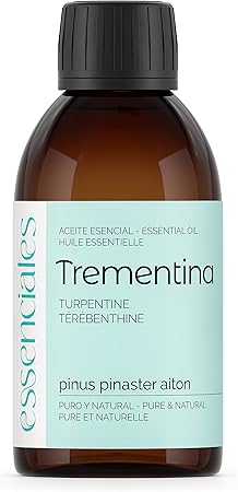 Essenciales - Aceite Esencial de Trementina, 100% Puro, 200 ml | Aceite Esencial Pinus pinaster aiton