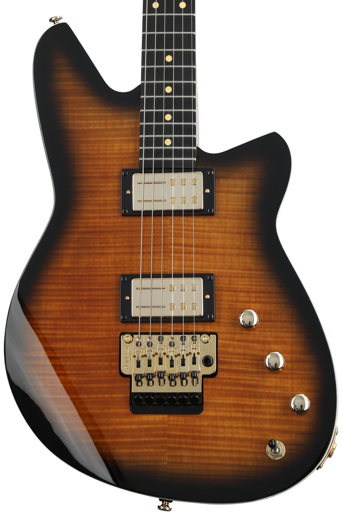 Reverend Kingbolt RA Floyd Transparent Coffee Burst Flame Maple