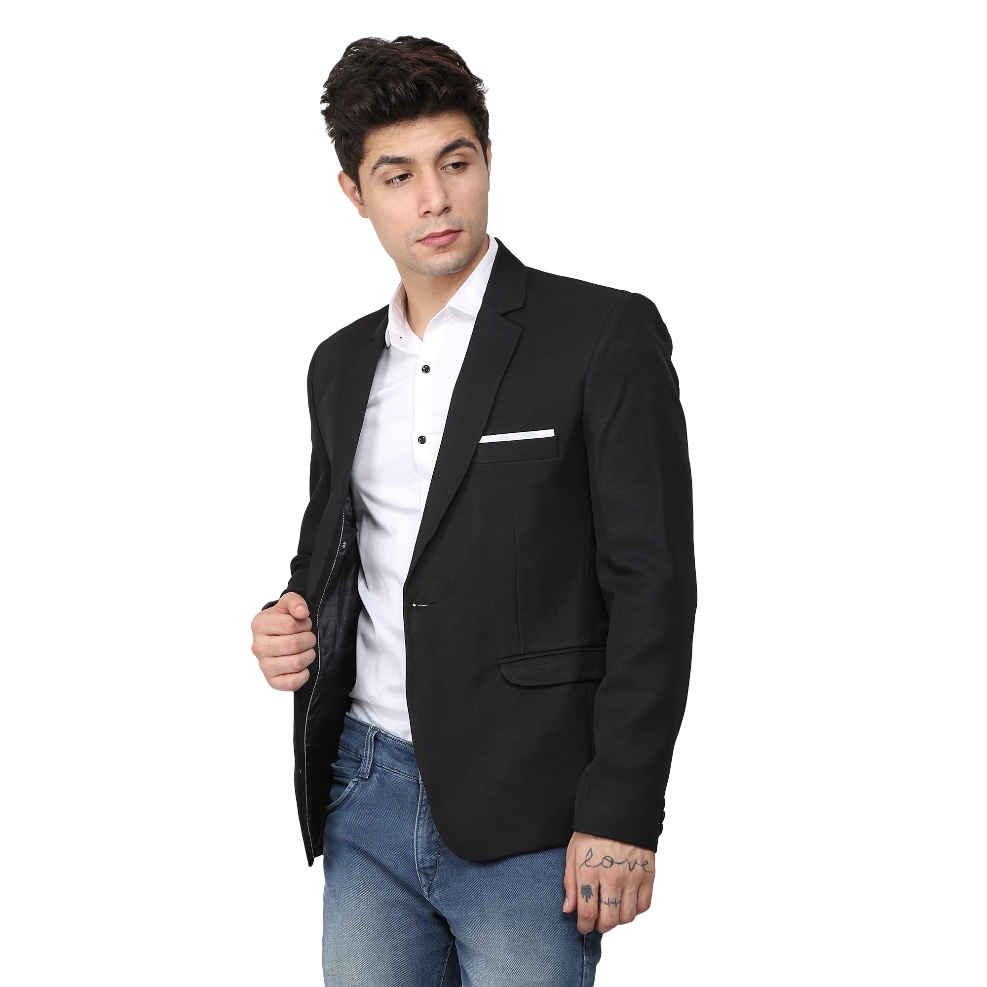 AN GARMENTS Men's Regular Fit Single Breasted Blazer Casual, Formal and Party Blazer for Men