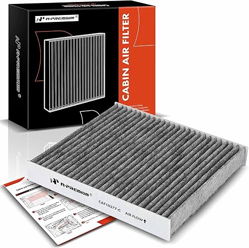 A-Premium Filtro de aire de cabina con carbón activado compatible con Subaru Impreza 2002-2007 y Saab 9-2X 2005-2006, Reemplazo# 32008082