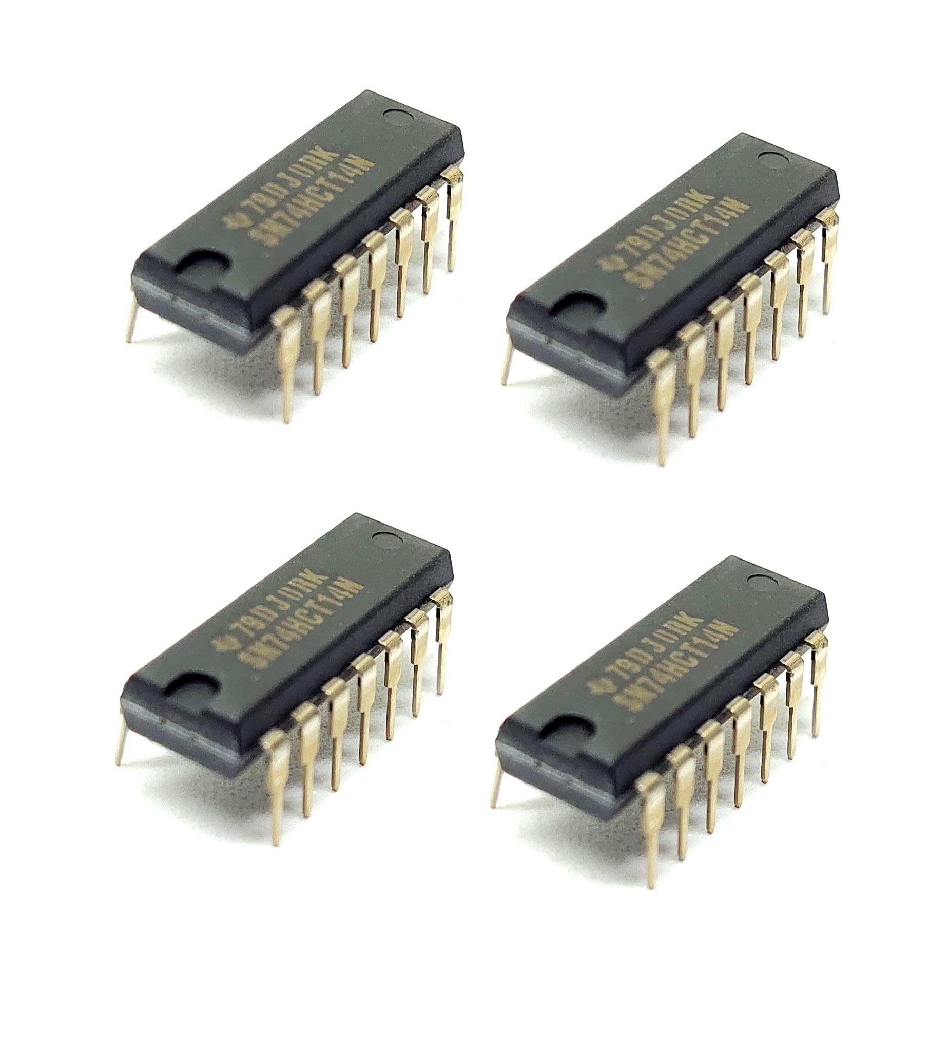 See full amazon price history chart for INVENTO 4Pcs 74HCT14N Inverter Gate, HCT Family, Schmitt Trigger, 6 Gate, 1 Input, 4 mA, 4.5V to 5.5V, DIP-14 INVENTO 4Pcs 74HCT14N Inverter Gate, HCT Family, Schmitt Trigger, 6 Gate, 1 Input, 4 mA, 4.5V to 5.5V, DIP-14 (B081S281LX) Amazon Price History, Amazon Price Tracker