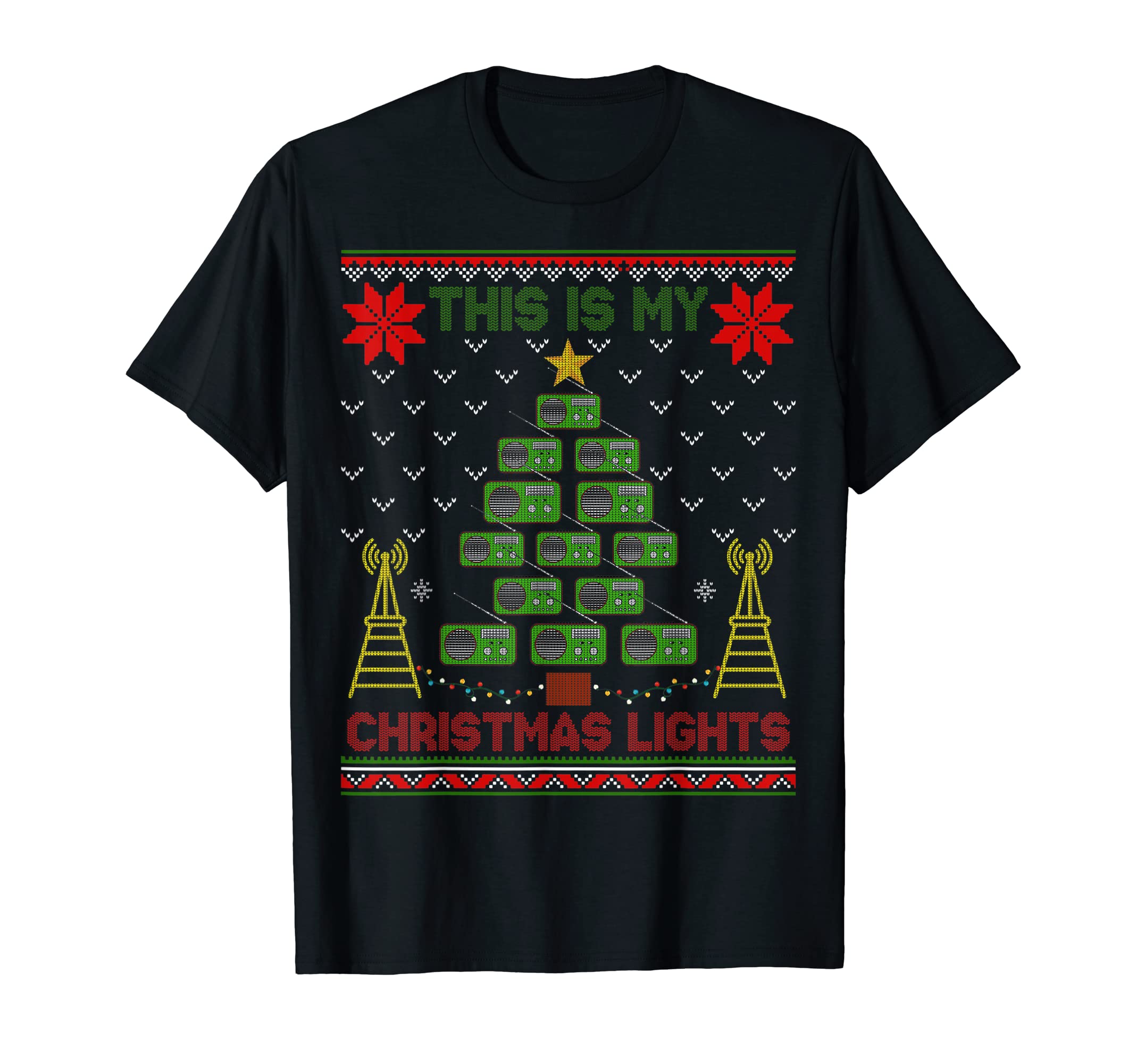 Ham Radio Christmas ShirtsHam Radio Christmas - Funny Ham Radio Lover Ugly Sweater T-Shirt