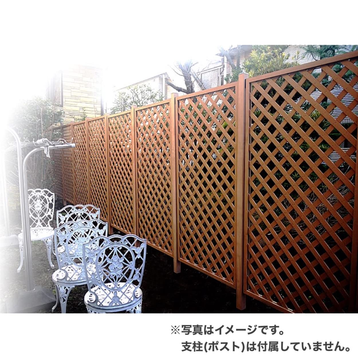 Amazon | ＜4枚セット＞人工木 ラティス フェンス 1860【1800×600mm 