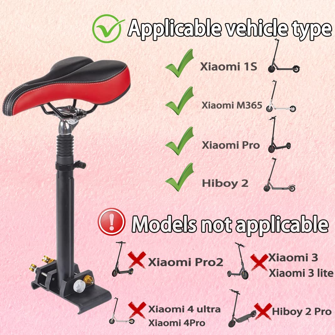 FEC Mijia M365 Selle réglable pour trottinette électrique Noir