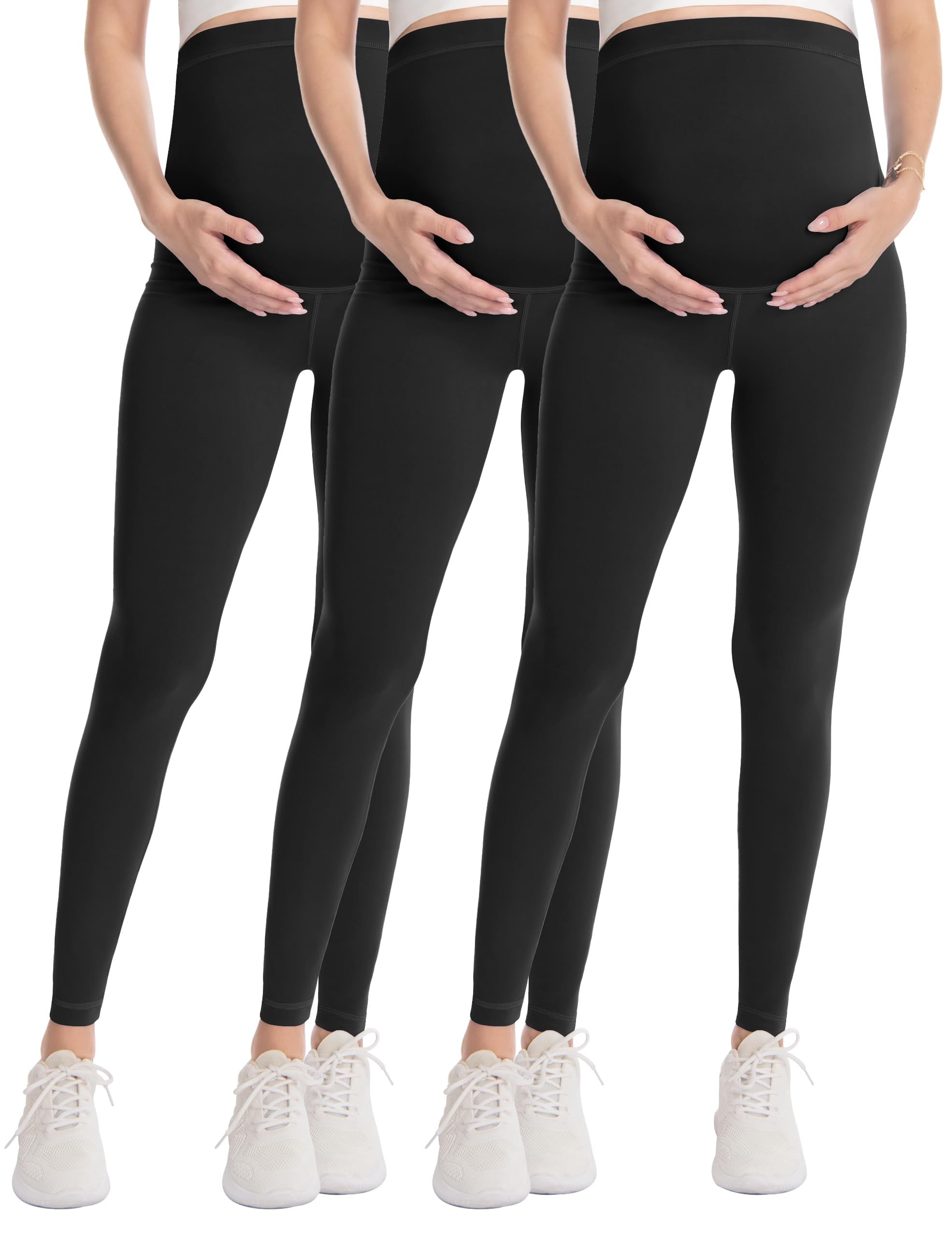 Over‑Belly Maternity Leggings, Soft Stretch Yoga Pants