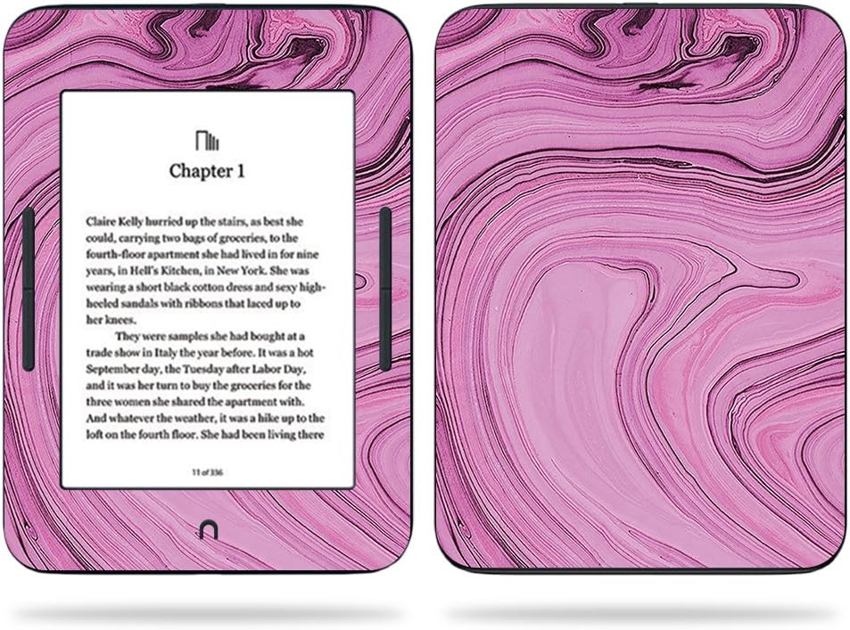 MightySkins Skin Compatible with Barnes & Noble Nook GlowLight 3 (2017) - Pink Thai Marble | Protective, Durable, and Unique Vinyl Decal wrap Cover | Easy to Apply, Remove | Made in The USA