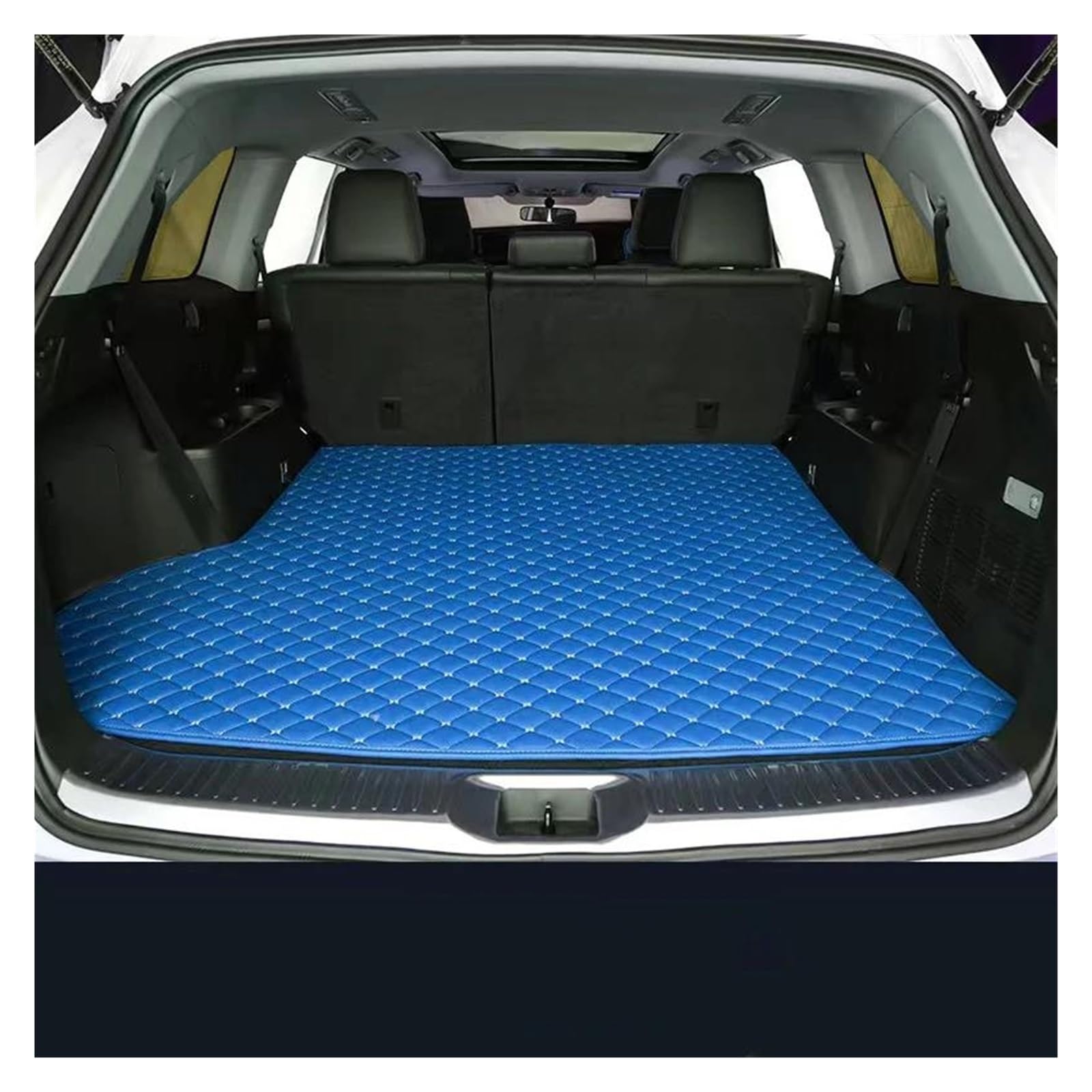 Tapis de coffre pour Ford Edge 5 places 2023 bleu imperméable - 2