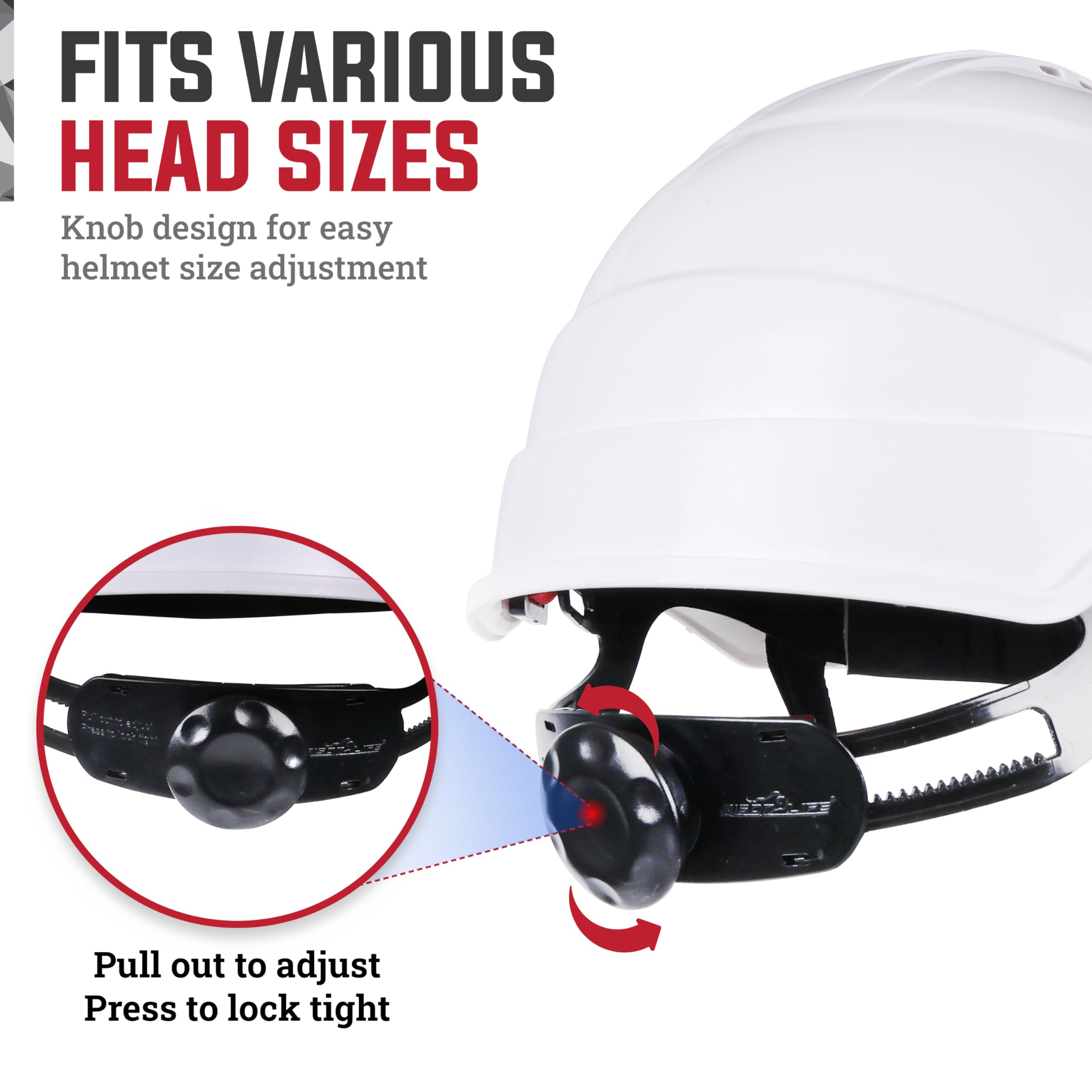 Bison Life TorShell - Casco de seguridad ABS - Casco duro con arnés de nailon y ajuste de trinquete, protección ligera para la cabeza para construcción, minería y mantenimiento