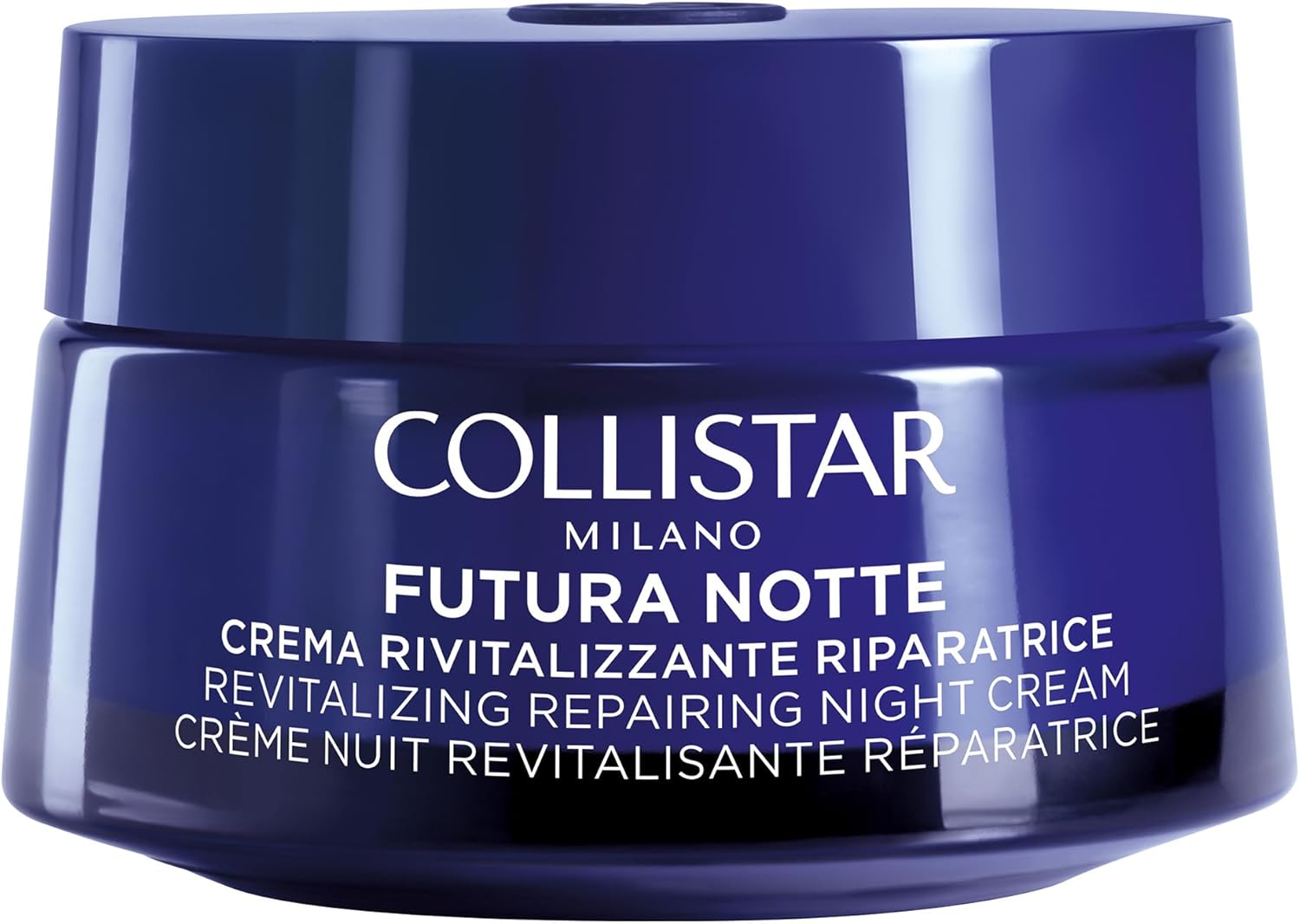 Collistar Futura Crema Notte Viso Rivitalizzante Riparatrice, Crema Anti-Età Rigenerante Notturna per Pelle Matura, Illuminante, Nutriente, Senza Siliconi, Dermatologicamente Testata, 50 ml