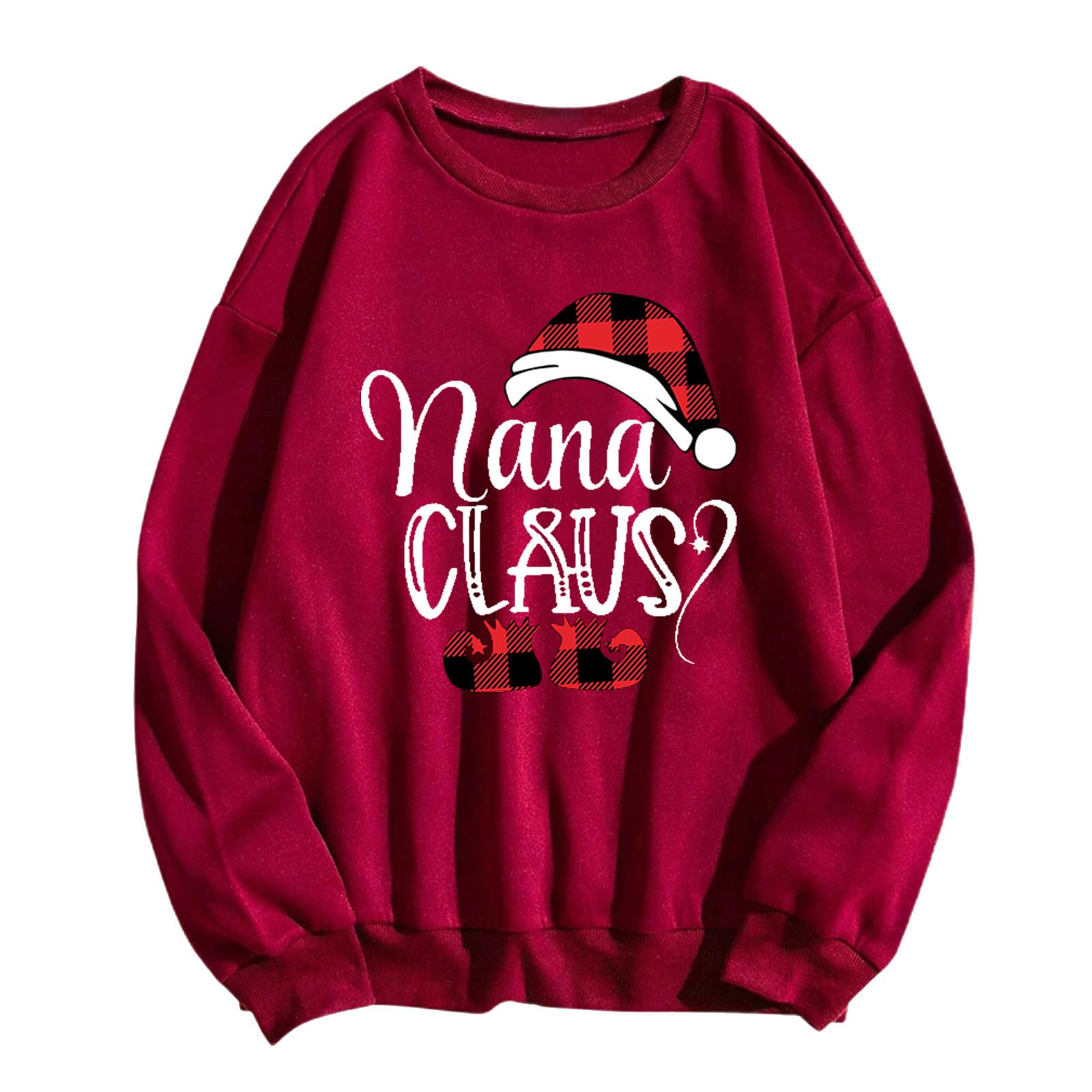 Grandma Sweatshirts for Women, Women'S Christmas Sweater Printed Long Sleeved Crewneck Loose Top T-Shirt