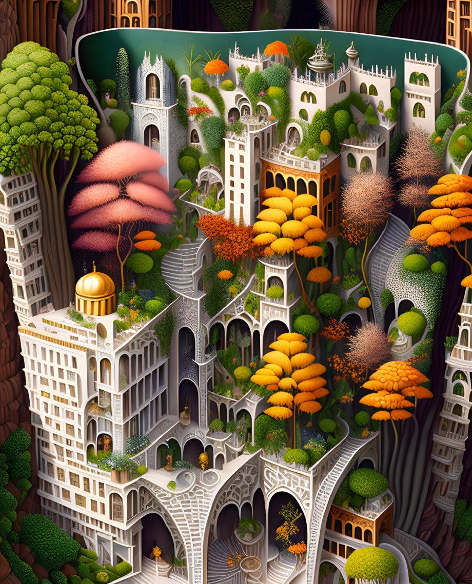 Jardins verticaux tableau toile Meechi affiche murale 50x70 cm