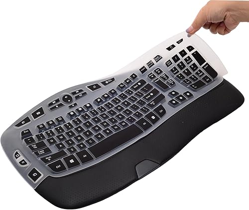 Miniatura 10 de Logitech K350 MK550 MK570 MK570 - Funda protectora de teclado de silicona colorida para teclado ergonómico Logitech K350 MK550 MK570, accesorios