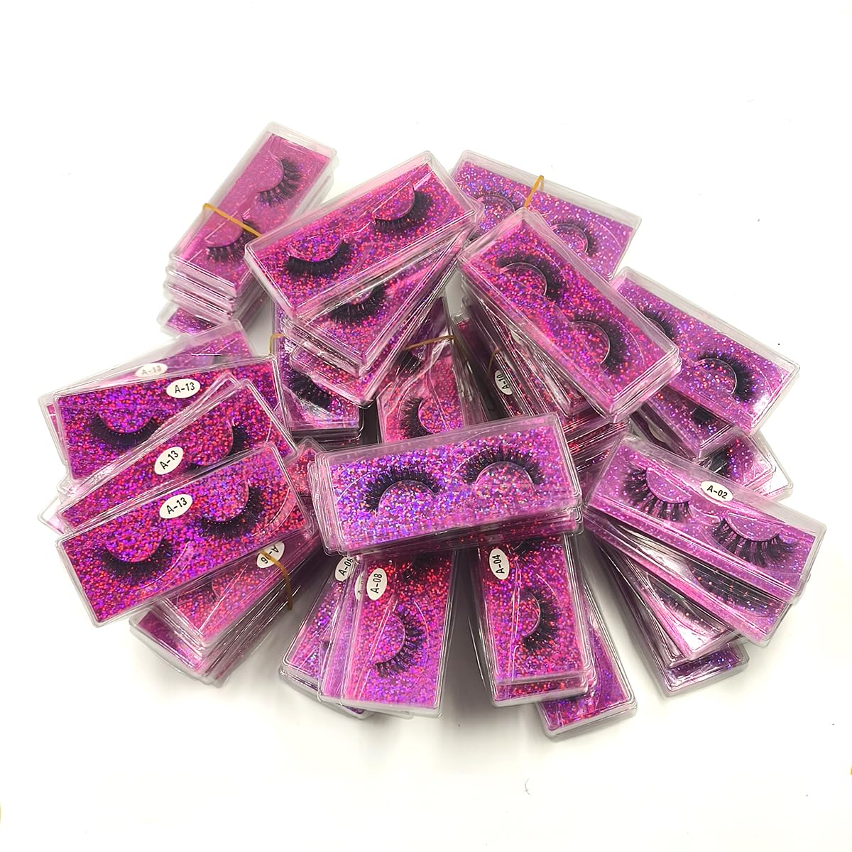 U-Hotmi Natural Look Fluffy Eye Lashes Faux 3D Mink Lashes 10 Styles Eyelashes Wholesale 10 Pairs