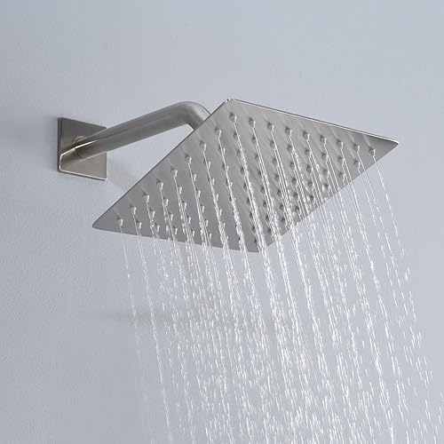 Miniatura 5 de SUMERAIN Sistema de ducha equilibrado de presión de níquel cepillado con boquilla de bañera de cascada, grifo de ducha de bañera