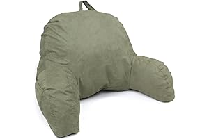 DeluxeComfort Microsuede Green Reading Pillow