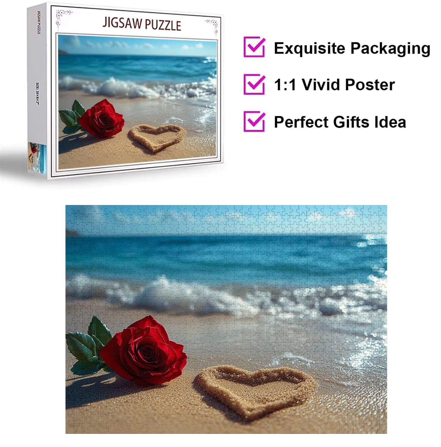 Puzzle 4000 Teile Rose Herausforderndes Klassische Puzzles, n-527