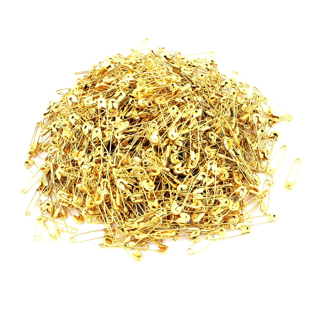Image secondaire de sourcingmap 1000pcs Épingles de sûreté ton d'or artisanat Couture Jupe épingle tricoté axe 20mm