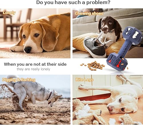 Miniatura 2 de Juguete masticable para perros para masticadores agresivos, juguete dental interactivo para entrenar y limpiar los dientes, juguete duradero e