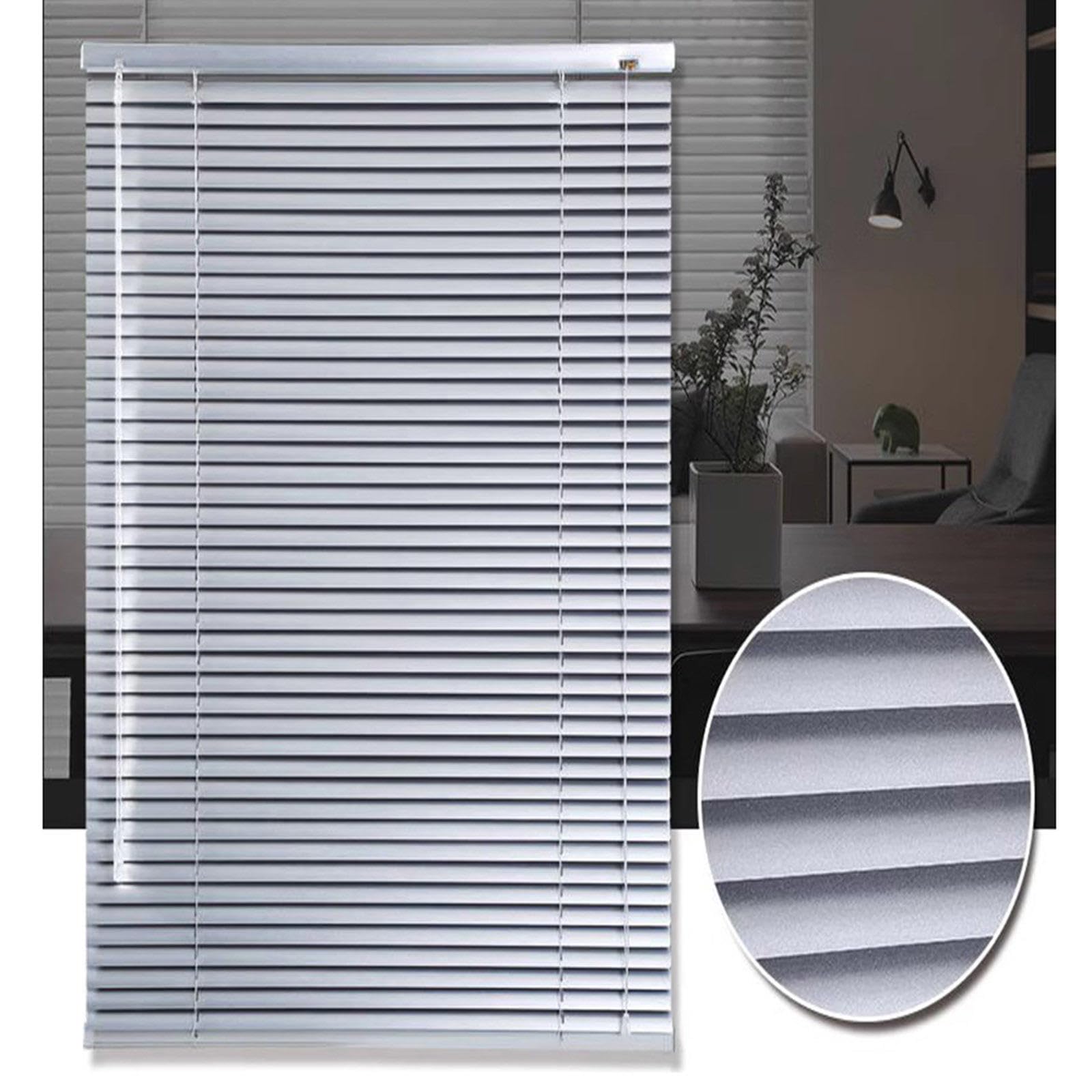 Xrdbfd Wxh Aluminium Venetian Blinds, 40/70/90/115/125/135Cm Metal Window Blinds, Blackout Venetian Shades, Horizontal Blinds For Windows And Doors,-115X130cm/45.3 * 51In