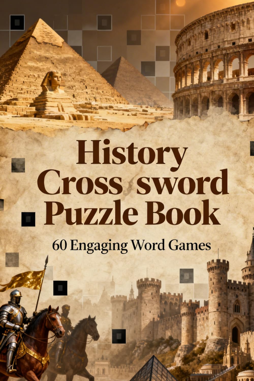 History Crossword Puzzle Book: 60 Engaging Word Games: Ancient Civilizations, World Events & Famous Figures | Educational Fun for Adults