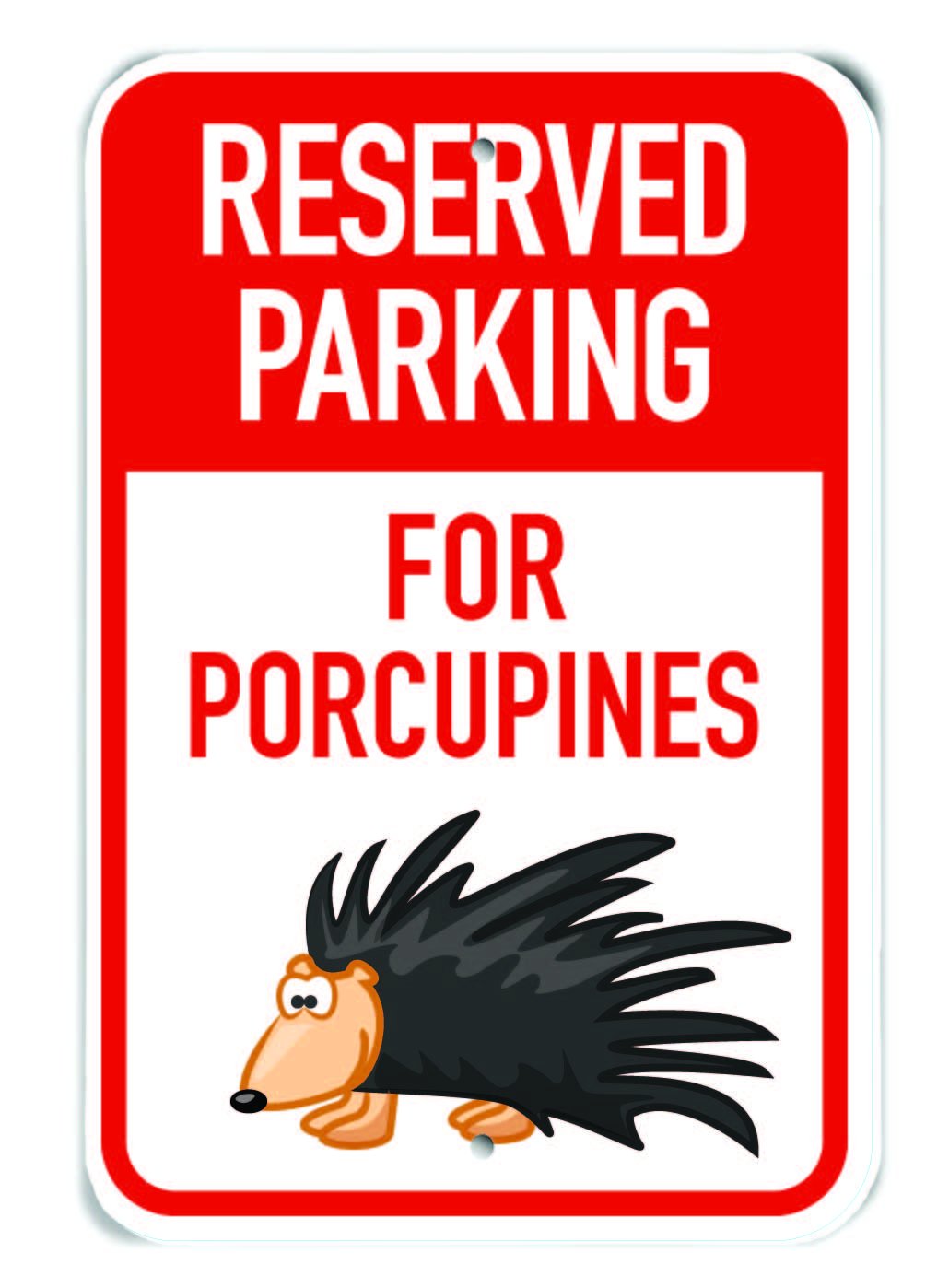 Panneau pour porcupines en aluminium durable 30,5x45,7 cm résistant aux UV