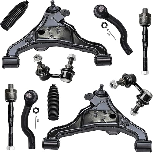 Miniatura 383 de Detroit Axle - Kit de suspensión frontal de 10 piezas para Ford Ranger Mazda B2300 B2500 B3000 B4000, 2 brazos de control superiores, 2 rótulas