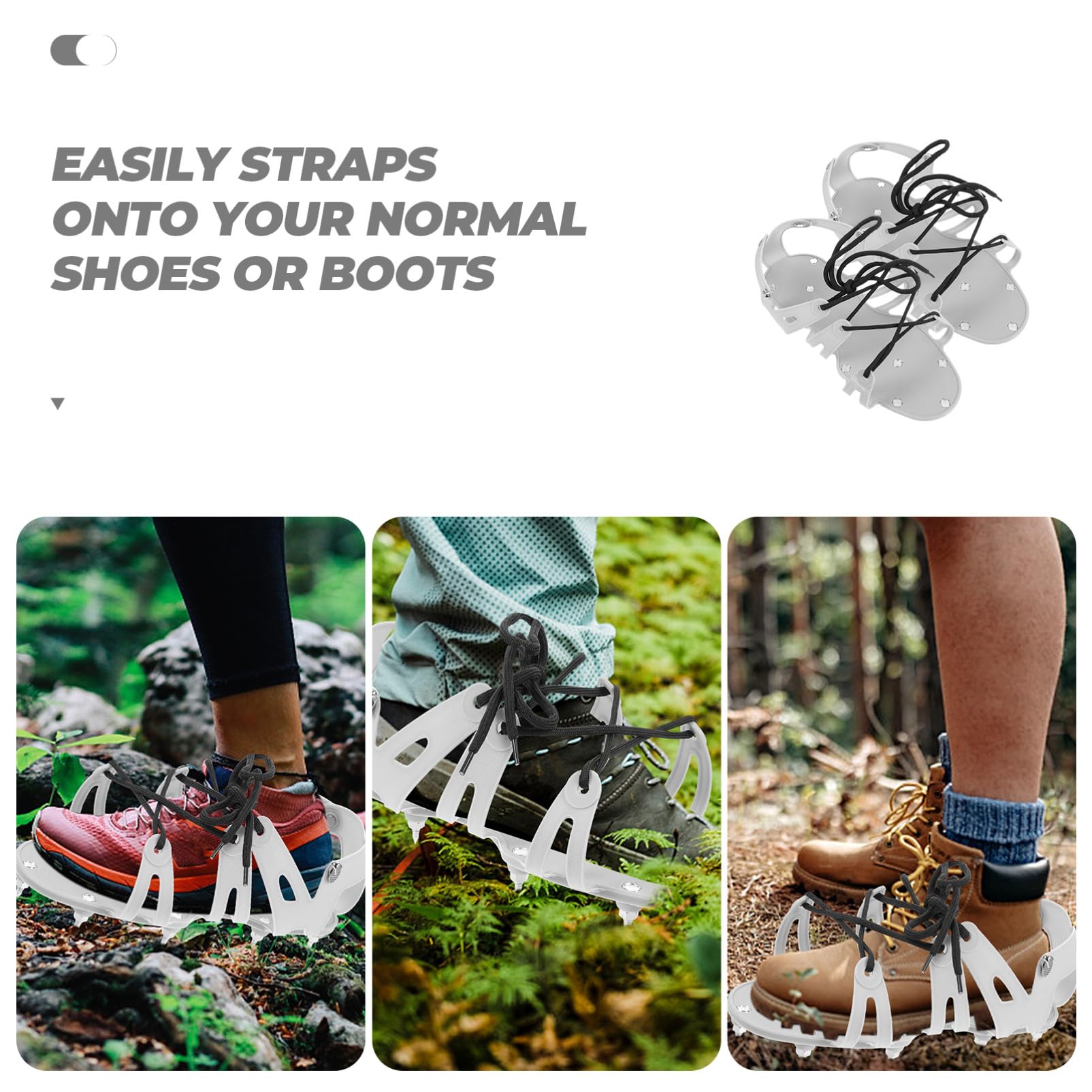 BESPORTBLE 3 Ensembles scarificateur de Jardinage aérateur de pelouse Baskets Verser aerateur Gazon Chaussures Entretien pelouse Chaussures d'aérateur de Jardinage Sandales aérées PP